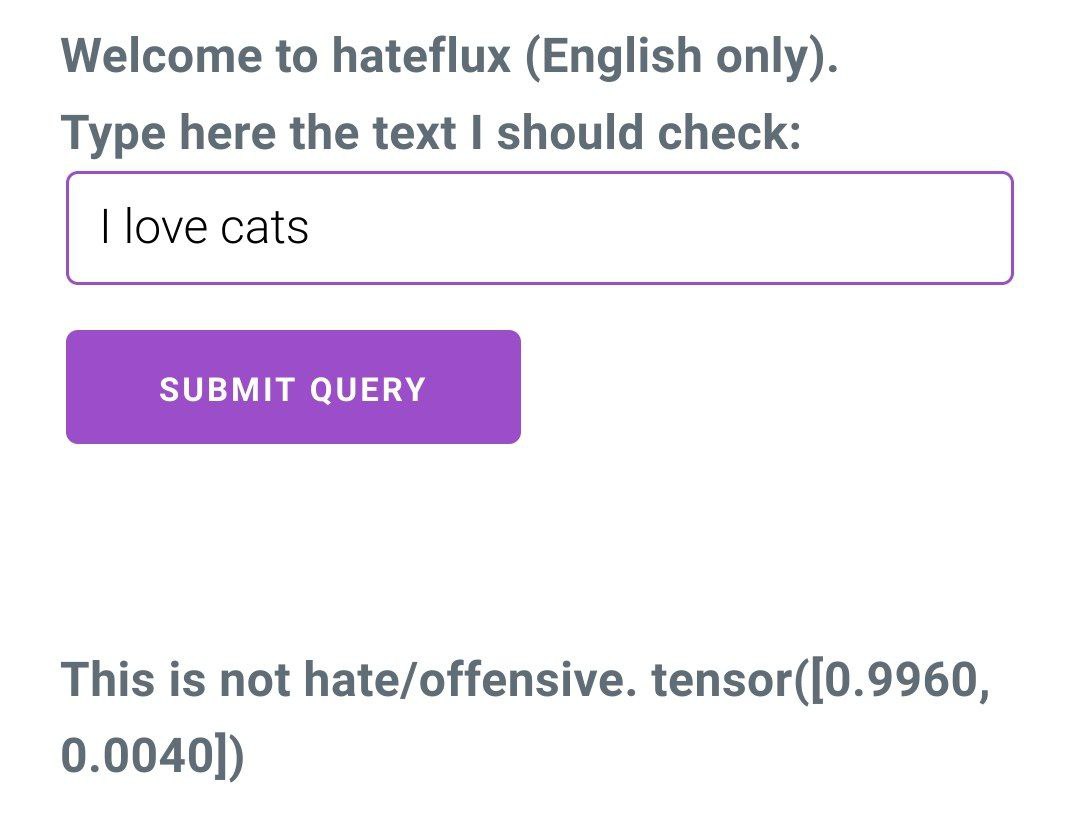 the UI of hateflux